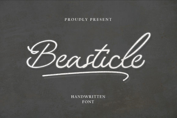 Beasticle: A Sweet and Cursive Handwritten Font for Romance