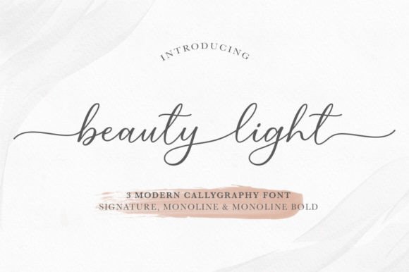 Beauty Light: Your Go-To Script Font for Elegance