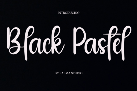 Black Pastel: A Handwritten Font with Modern Charm