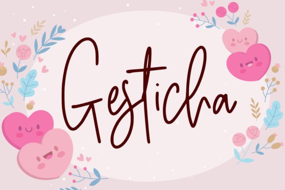 Gesticha: A Handwritten Font for Authentic Projects