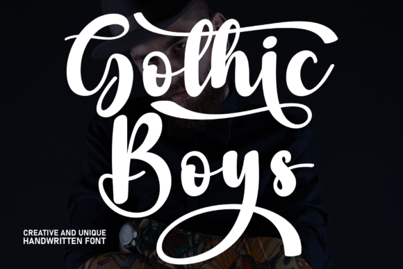 Gothic Boys: A Sweet Handwritten Font for Friendly Designs