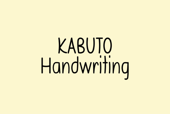 Kabuto: A Handwritten Font That Brings Warmth to Your Work