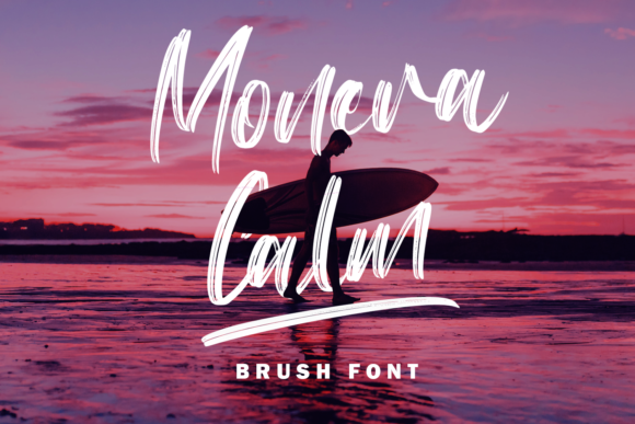 Monera Calm: A Flowing Brushed Handwritten Font