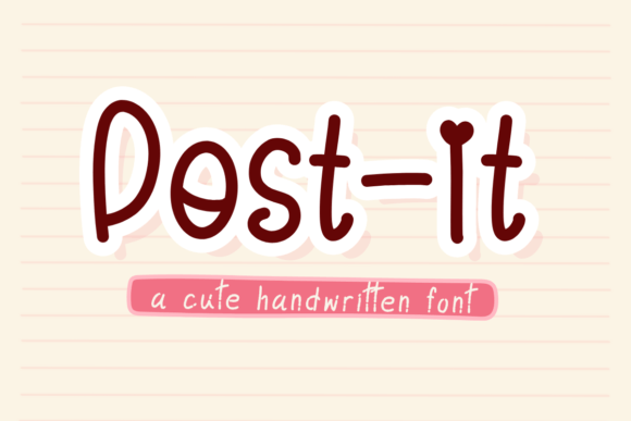 Post-it: The Handwritten Font That Feels Like a Personal Note