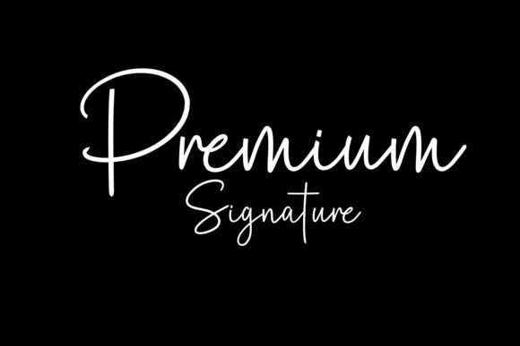 Premium Signature: A Handwritten Font for Authentic Branding