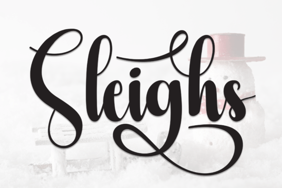 Sleighs Font: A Sweet, Handwritten Touch for Modern Design