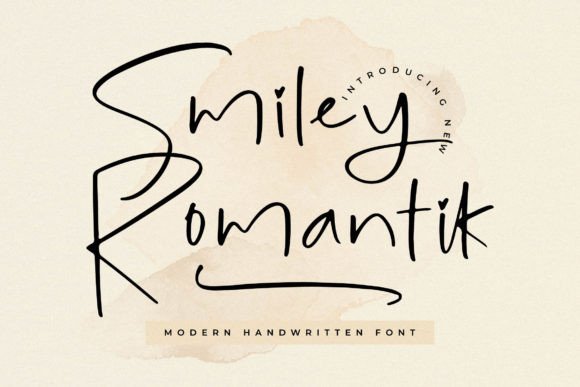 Smiley Romantik: A Fresh Take on Modern Handwritten Fonts