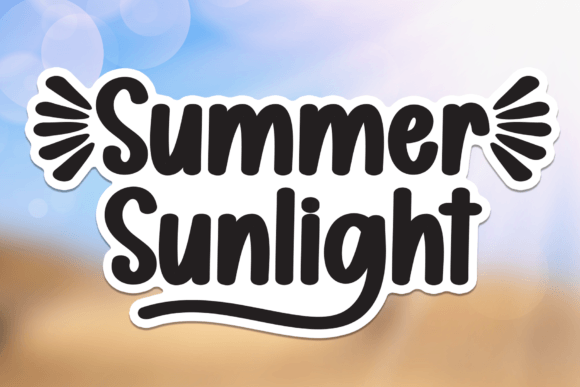 Summer Sunlight: A Handwritten Font for Modern Design