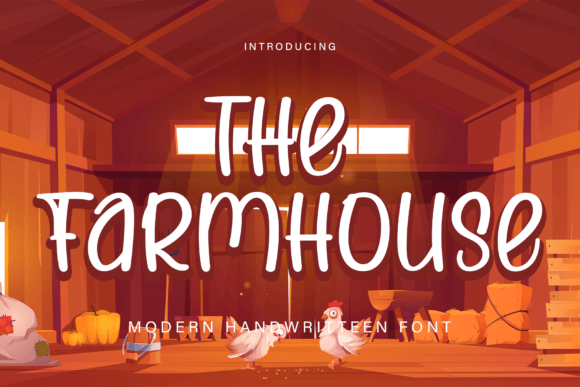 The Farmhouse: A Handwritten Font with Quirky Charm