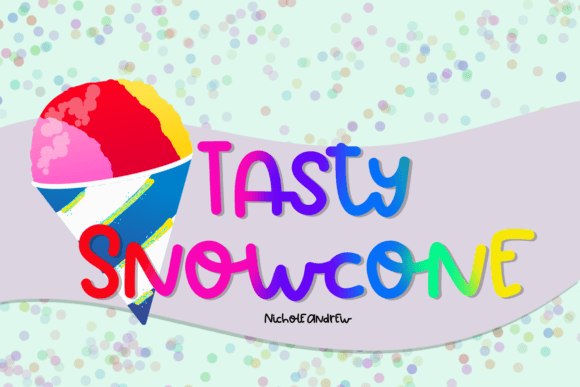 Unleash Your Creativity with Tasty Snowcone Font