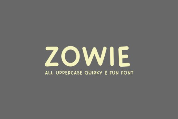Zowie: The Uppercase Handwritten Font That Grabs Attention